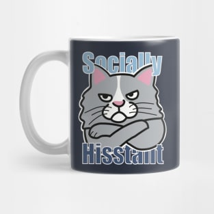 Socially Hisstant Cat Mug